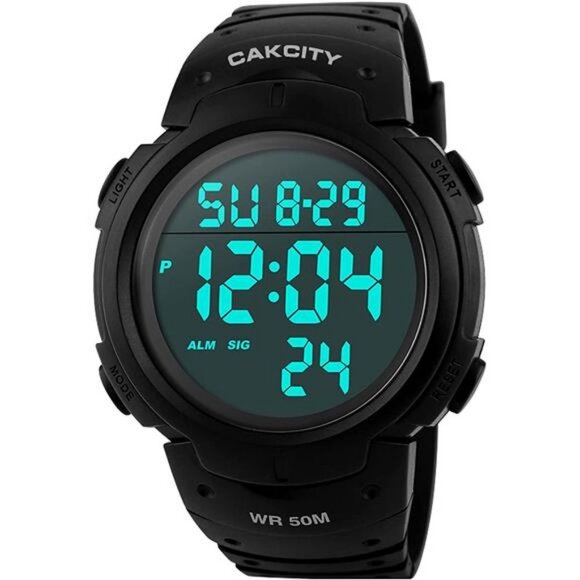 LED Screen Large Face Military Watches for Men - Picture 1 of 6